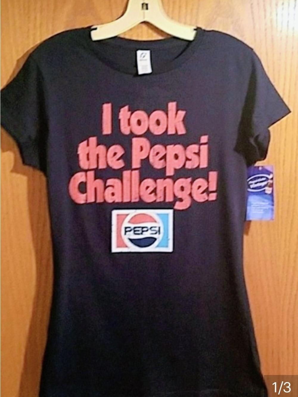 Pepsi Women's Navy Short Sleeve Tee - I Took the Pepsi Challenge